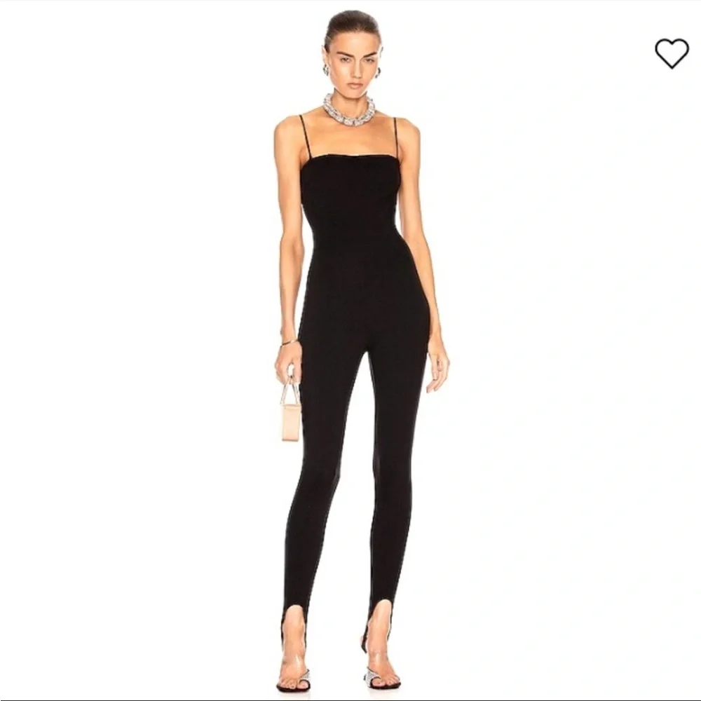 Wolford × Amina Muaddi One Piece Strapless Catsuit Jumsuit Black Org $870 small - Picture 4 of 12